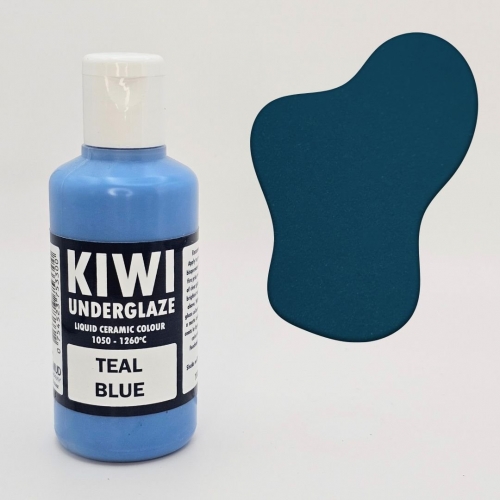 Teal Blue Kiwi Underglaze