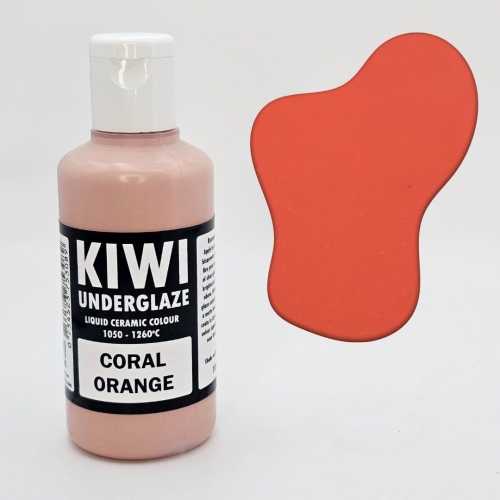 Coral Orange Kiwi Underglaze