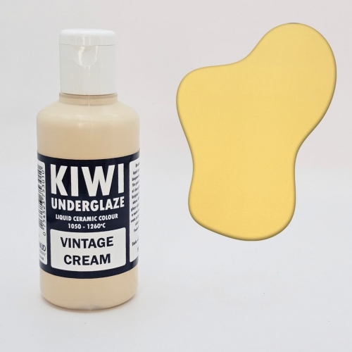 Vintage Cream Kiwi Underglaze